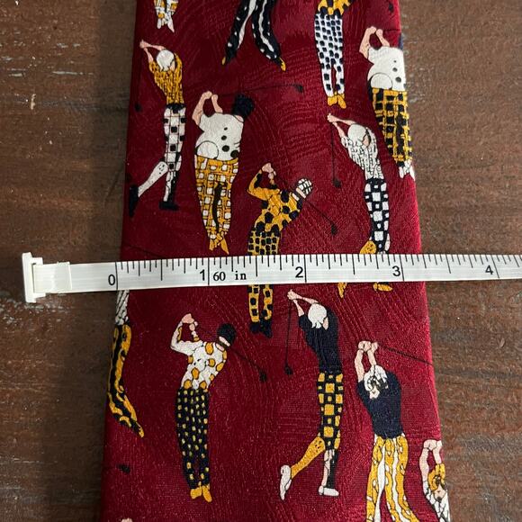 Golf Ties Sky Bend Country Club Polyester Tie Golf Magazine Silk Tie Made in USA - Picture 6 of 9